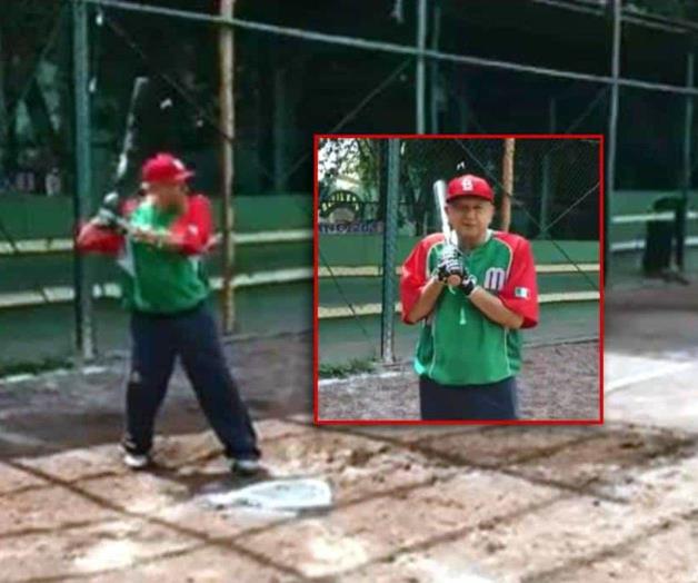 Me escapé un ratito para practicar beisbol: Andrés Manuel López Obrador Me escapé un ratito para practicar beisbol: Andrés Manuel López Obrador