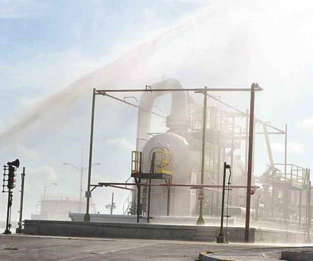 Incendian PEMEX en simulacro Incendian PEMEX en simulacro