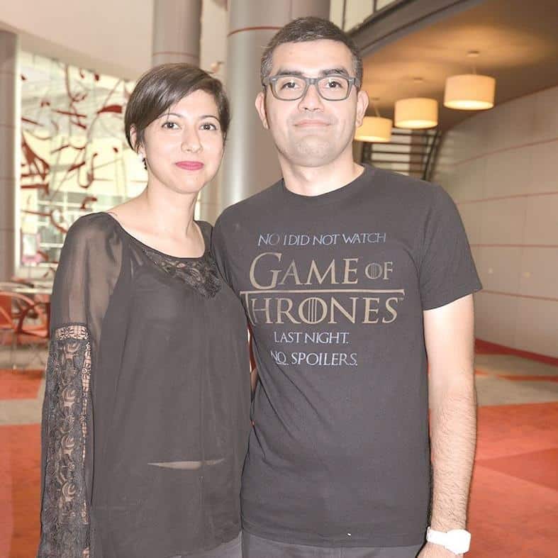 Se deleitan. Yuriel Amaya y Jorge Garza.