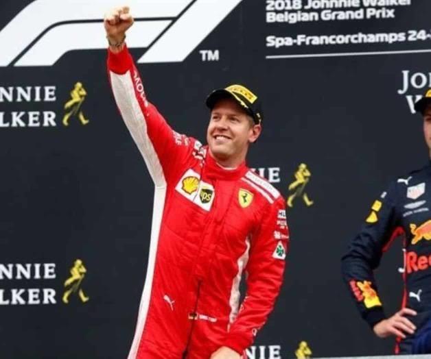 Se lleva Vettel el GP de Bélgica; Checo acaba quinto Se lleva Vettel el GP de Bélgica; Checo acaba quinto