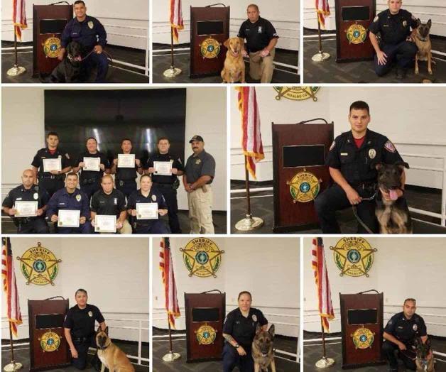 Gradúan unidades caninas y los agentes a su cargo Gradúan unidades caninas y los agentes a su cargo