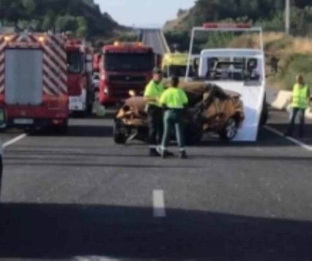 17 heridos tras choque de un microbús en España 17 heridos tras choque de un microbús en España
