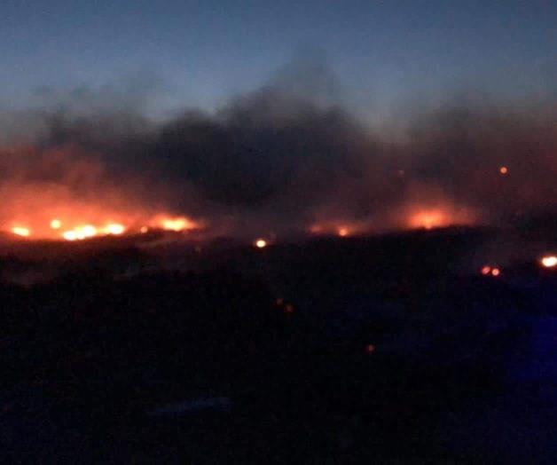 Arde basurero municipal de Mier y se propaga sin control Arde basurero municipal de Mier y se propaga sin control