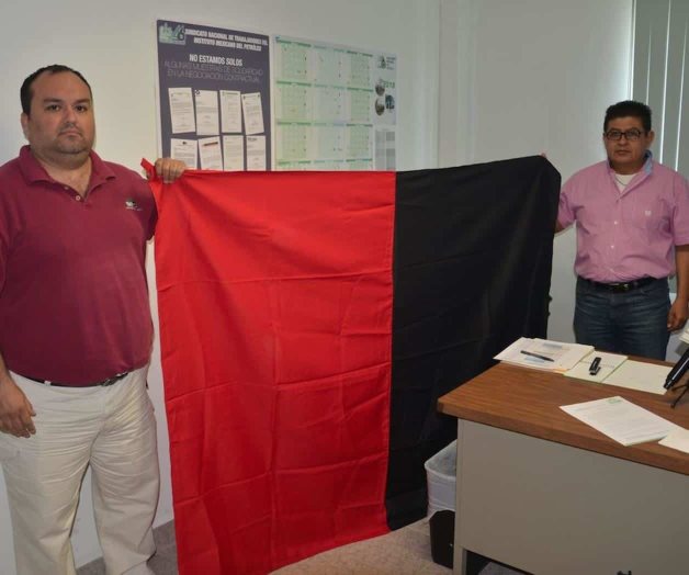 Preparan banderas rojinegras. Instituto Mexicano del Petróleo Preparan banderas rojinegras. Instituto Mexicano del Petróleo
