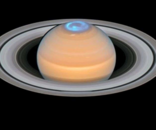 Descubren hexágono en polo norte de Saturno