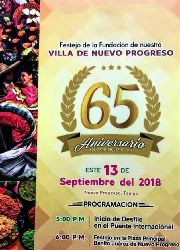 Festeja Progreso su 65 aniversario. Habrá desfile desde el Puente Internacional Festeja Progreso su 65 aniversario. Habrá desfile desde el Puente Internacional