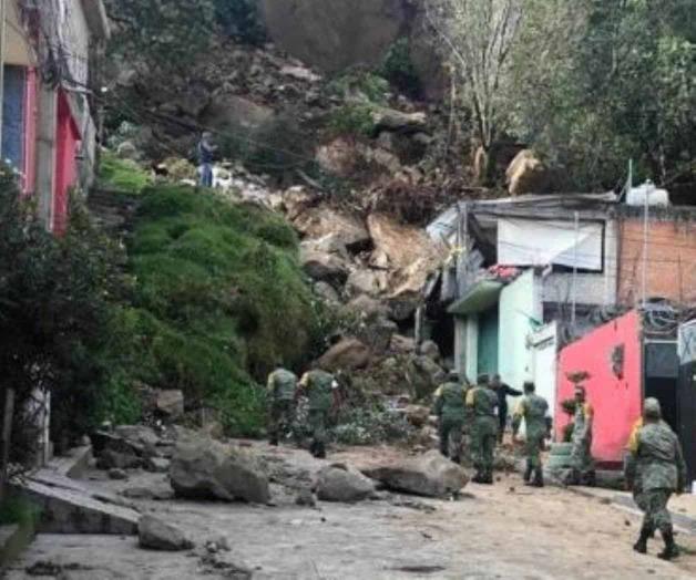 Se deslava cerro en Naucalpan; daña vivienda
