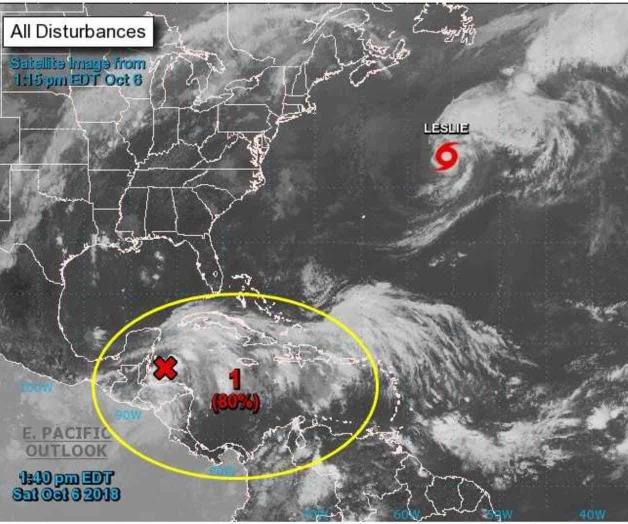 Se forma una depresión tropical en el Caribe