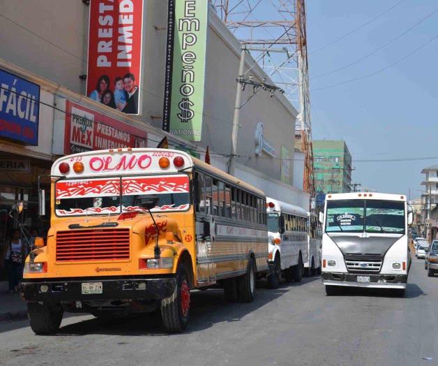 Amenaza con paro el transporte público en Reynosa