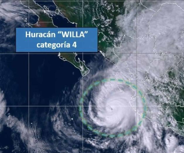 Huracán Willa impactaría en Sinaloa como categoría 3