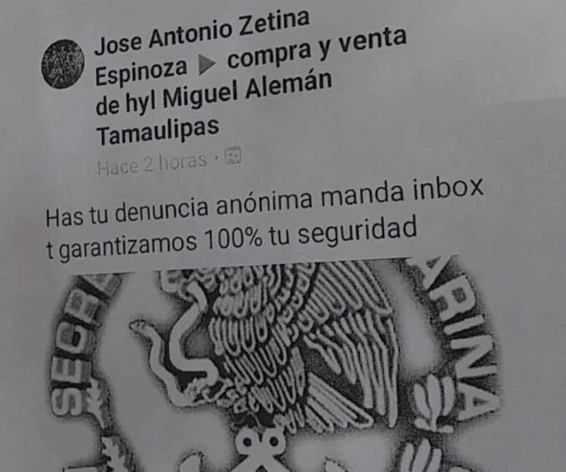 Descalifica el alcalde página de denuncias. Apoya a la Marina en difusión de alerta