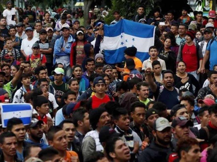 Llega caravana de migrantes hondureños a Arriaga, Chiapas Llega caravana de migrantes hondureños a Arriaga, Chiapas