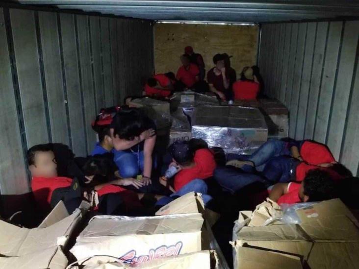 Buscan contener el tráfico de humanos en camiones Buscan contener el tráfico de humanos en camiones