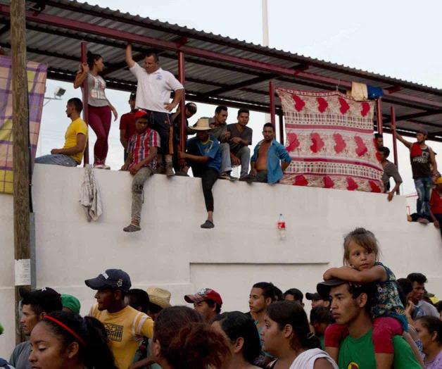 Llegan los migrantes a Juchitán, Oaxaca