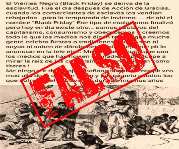 No, el origen del ‘Black Friday’ no tiene nada qué ver con la venta de esclavos negros