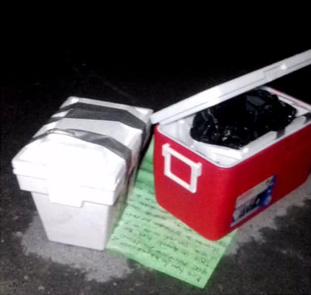 Tiran en penal de Victoria cabeza de ‘Z-12’, con mensaje de rivales