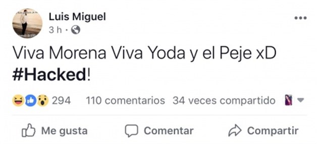 ‘Hackean’ su cuenta de Facebook ‘Hackean’ su cuenta de Facebook