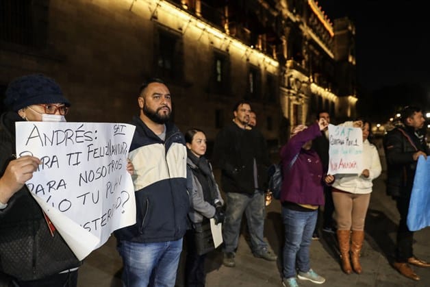 No somos ‘aviadores’, protestan contra SAT