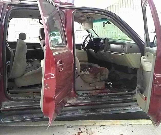 Abandonan unidad baleada