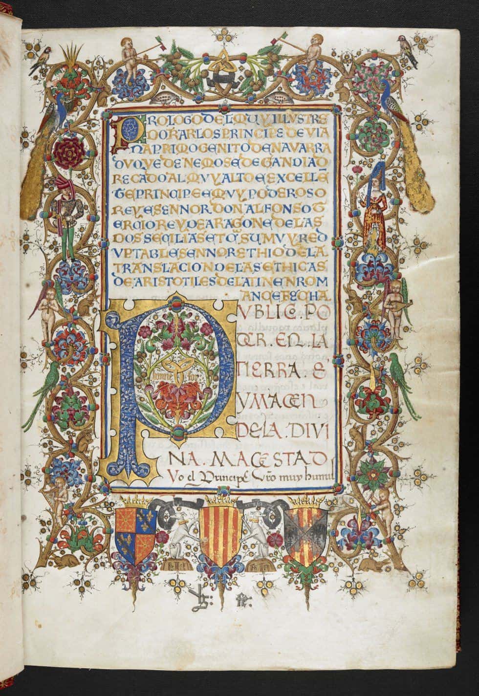 Copia de la “Ética”, de Aristóteles.