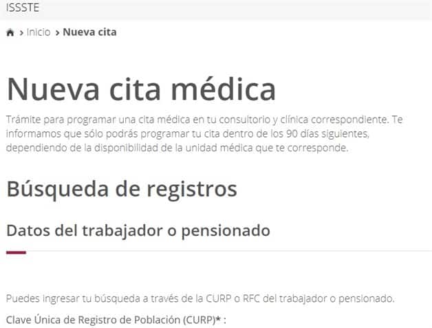 Tiene ISSSTE nuevo enlace para sus citas