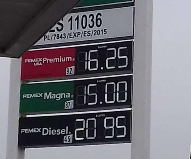 Repunta precio de las gasolinas