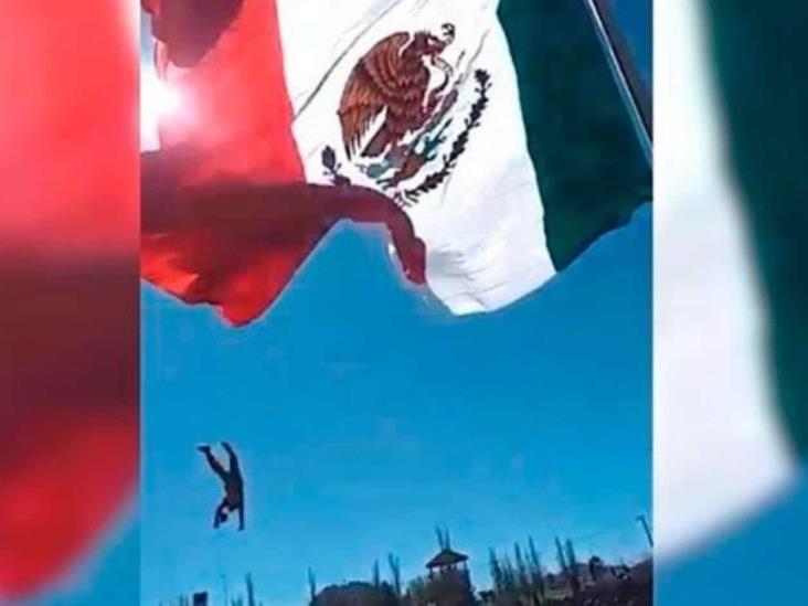 Estable soldado que sufrió accidente con la bandera en Chihuahua Estable soldado que sufrió accidente con la bandera en Chihuahua