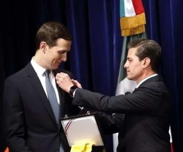 Admiten amparo contra condecoración a Kushner Admiten amparo contra condecoración a Kushner