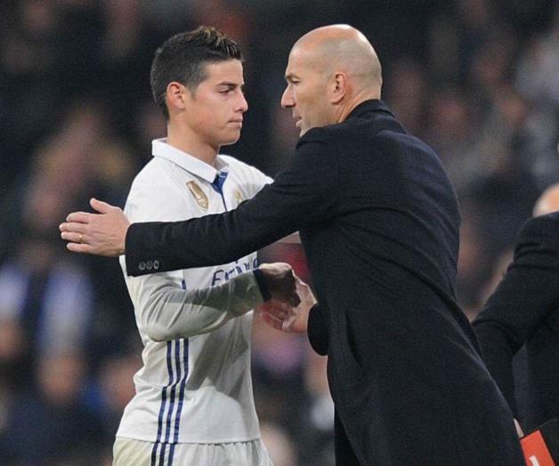Niega James problemas con Zidane Niega James problemas con Zidane