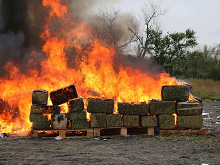 Incineran en Reynosa 1.4 toneladas de droga Incineran en Reynosa 1.4 toneladas de droga