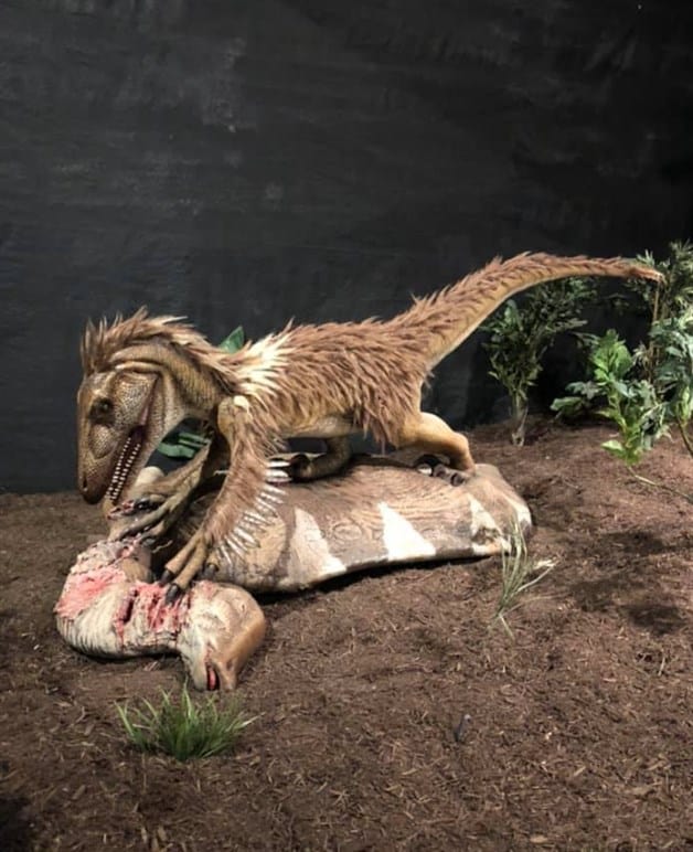 Presenta el zoológico dinosaurios animados. Se abre nueva sala de exhibición