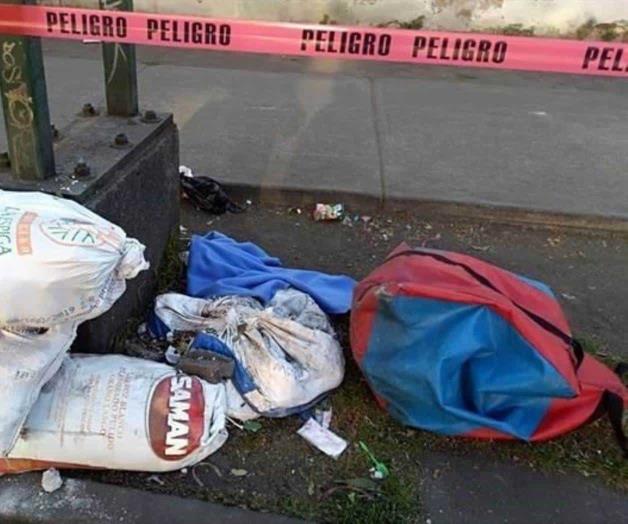 Encuentran cadáver de bebé dentro de maleta en la Morelos