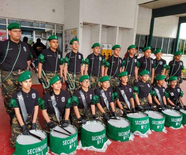 Banda de guerra de Sec. Escandón, primer lugar