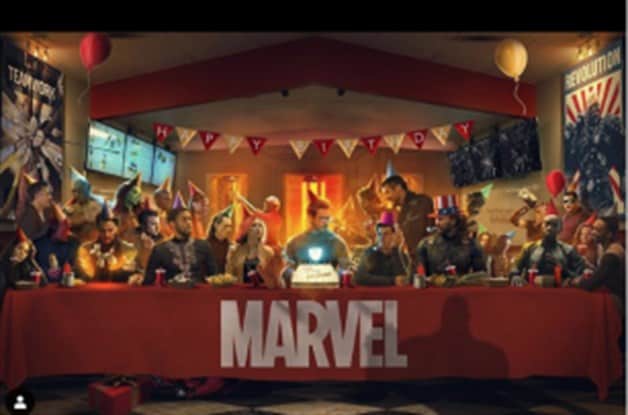 Festeja su cumpleaños Robert Downey Jr al estilo de La última cena