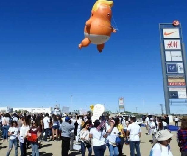 Protestan en Mexicali previo a visita de Trump a frontera