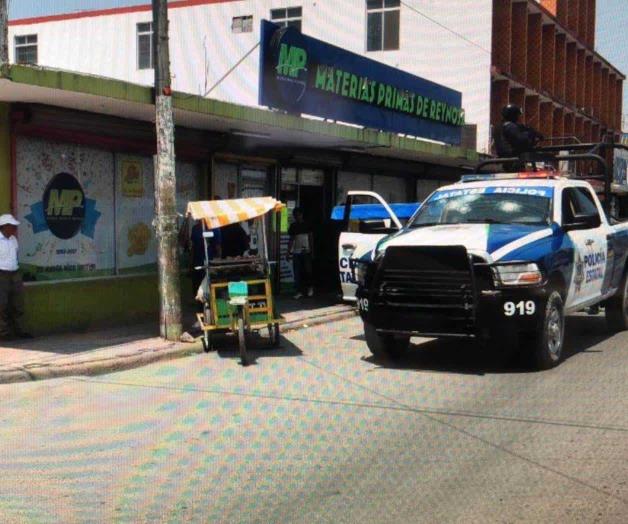 Asaltan negocio a unas cuadras de Policía Estatal y Policía Investigadora Asaltan negocio a unas cuadras de Policía Estatal y Policía Investigadora