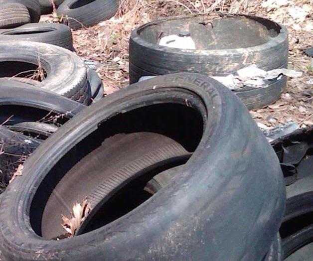 Intensifican acciones contra llantas tiradas en la calle