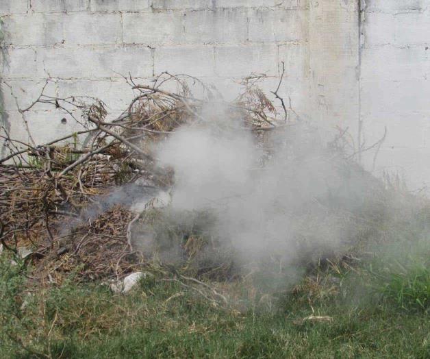Quemar basura, factor de riesgo. Contaminan medio ambiente