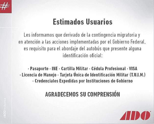 ‘Filtro’ migratorio en Central de Autobuses