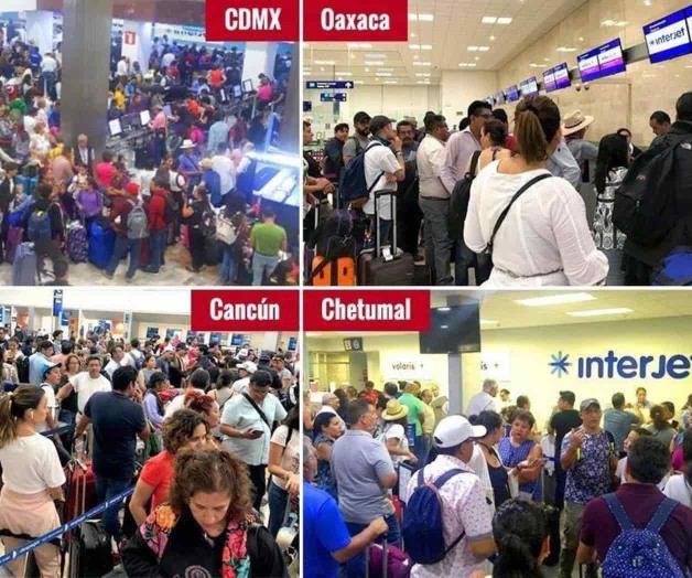 Reportan retrasos de vuelos de Interjet Reportan retrasos de vuelos de Interjet