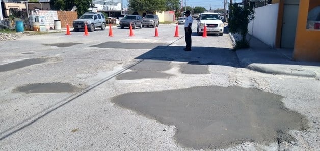 Bacheo hidráulico en el Fraccionamiento del Río Bacheo hidráulico en el Fraccionamiento del Río