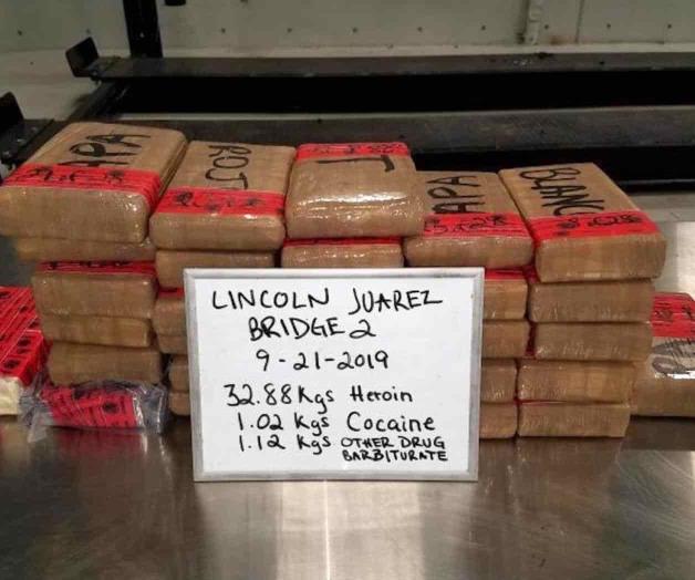 Descubre CBP drogas con valor de 1.6 mdd Descubre CBP drogas con valor de 1.6 mdd