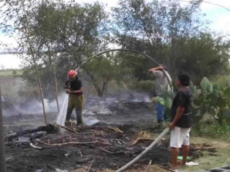 Moviliza quema a los bomberos Moviliza quema a los bomberos