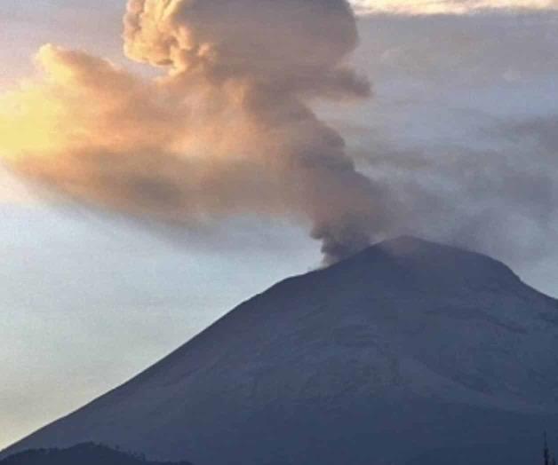 Volcán Popocatépetl emite 181 exhalaciones en últimas 24 horas