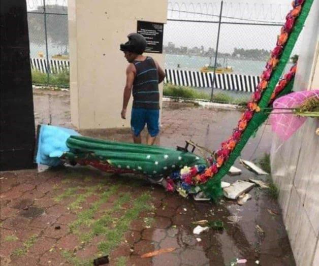 Causa Narda destrozos en Mazatlán