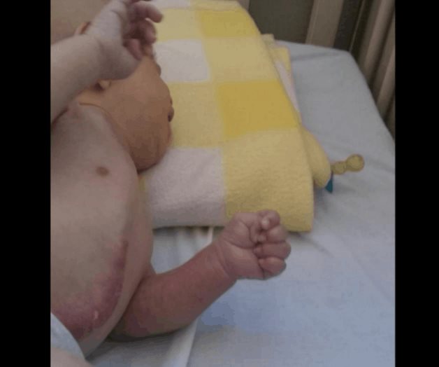 Claman por ayuda para salvar a bebé Claman por ayuda para salvar a bebé