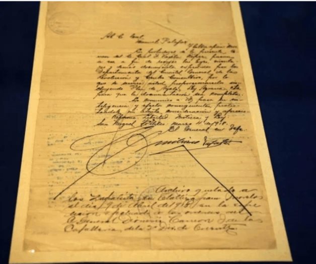 UNAM exhibe carta inédita de Emiliano Zapata