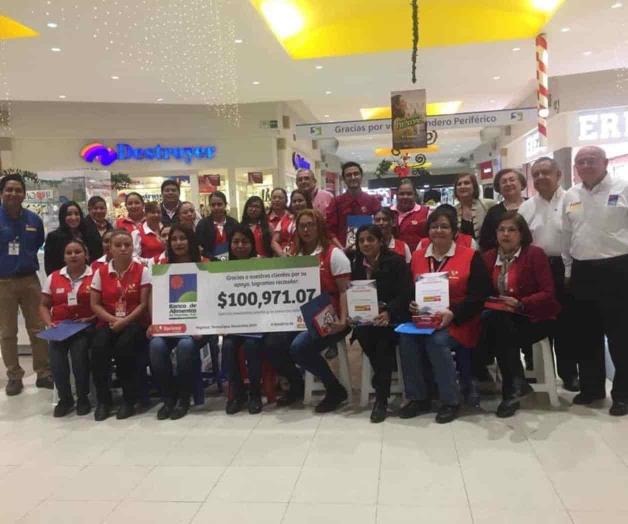 Recibe el redondeo Banco de Alimentos