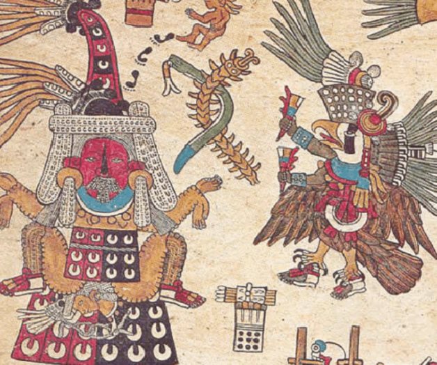 Aves con oro y collares, la ofrenda en el Templo Mayor