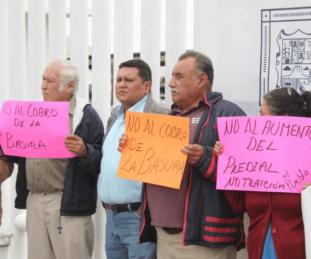 No al alza al predial y basura